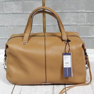 Rebecca Minkoff Camel Unlined Pebbled Leather Convertible Large Satchel NWT